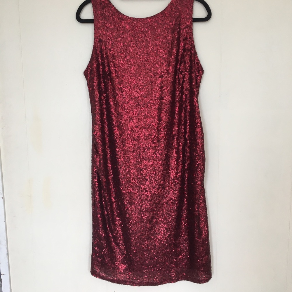 ASOS Maternity Dress sequin Back Cutout Size 10